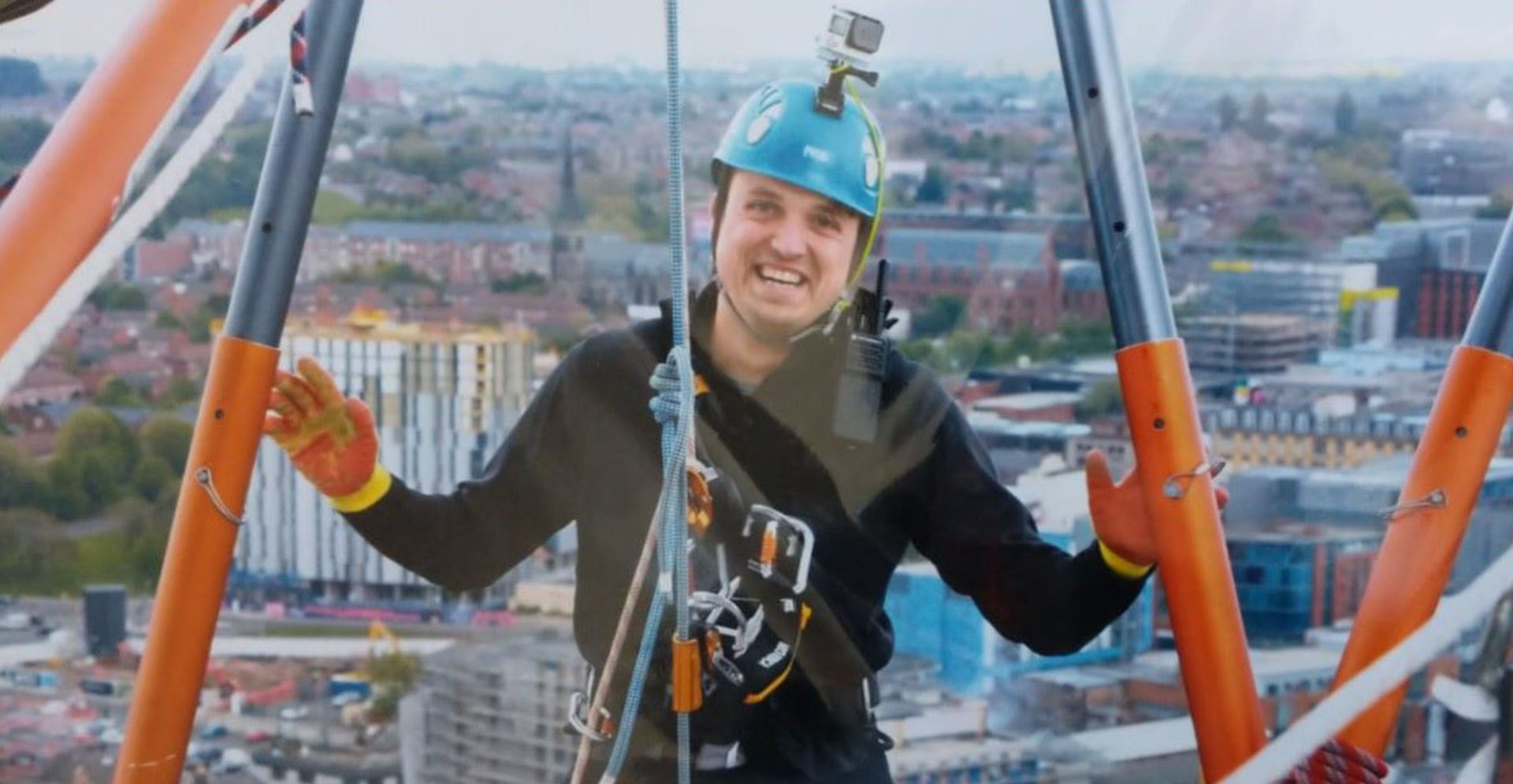 Paul takes part in the Superhero Skyfall