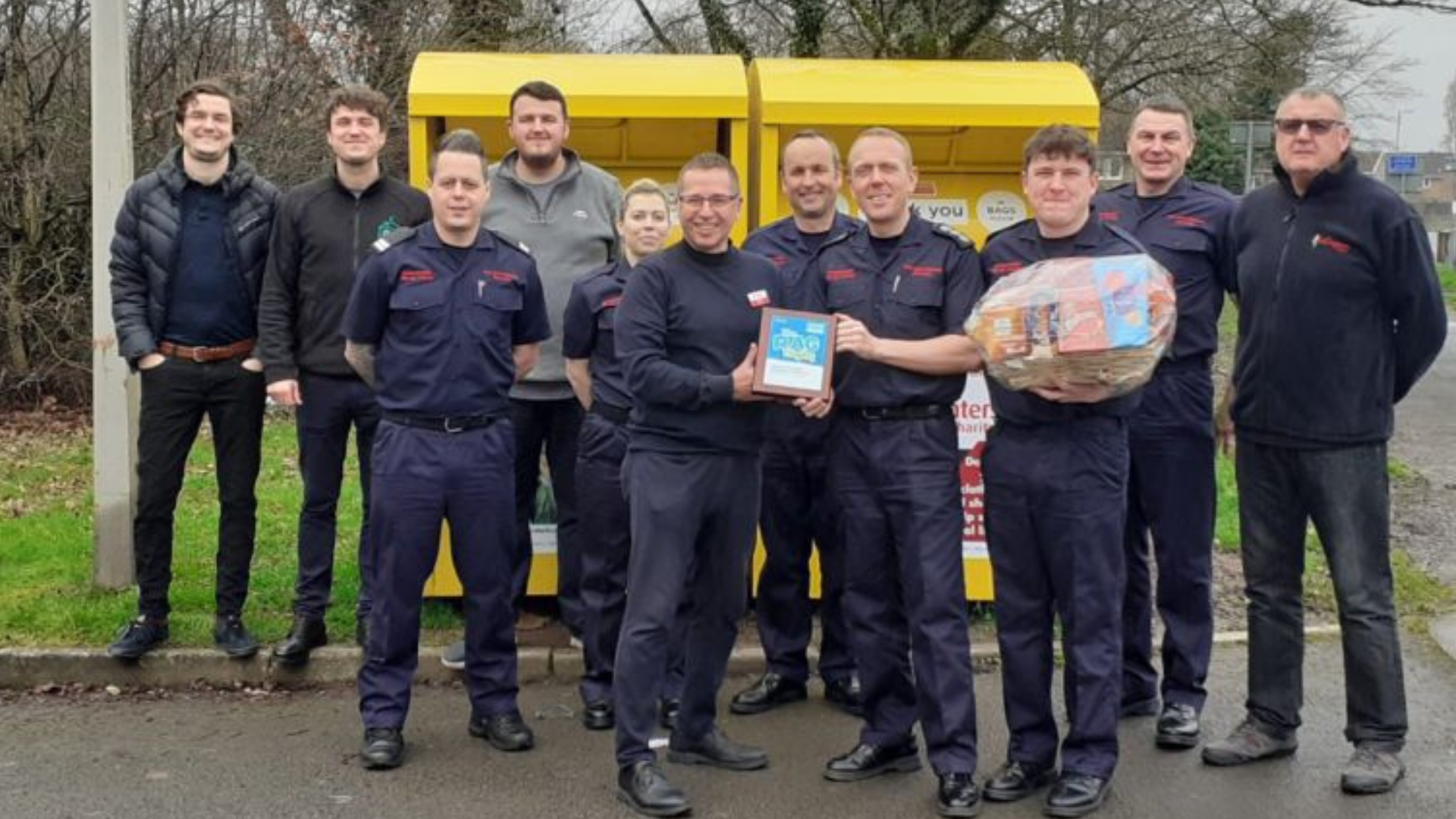 January textile recycling trophy award for Wales