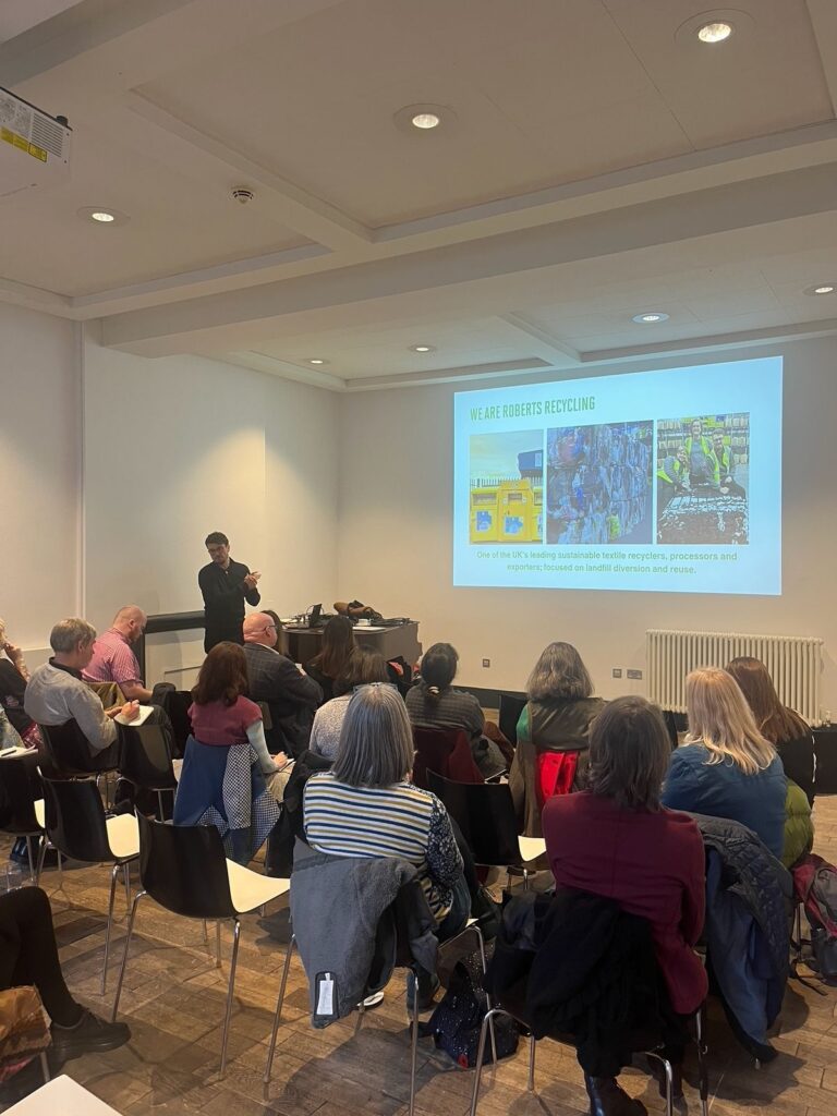 Delighted to be invited as industry experts to speak at the sold-out Sustainable Textiles Event at The Bluecoat, Liverpool City Centre. Our Co-Director, Paul Roberts, joined key voices in the industry.