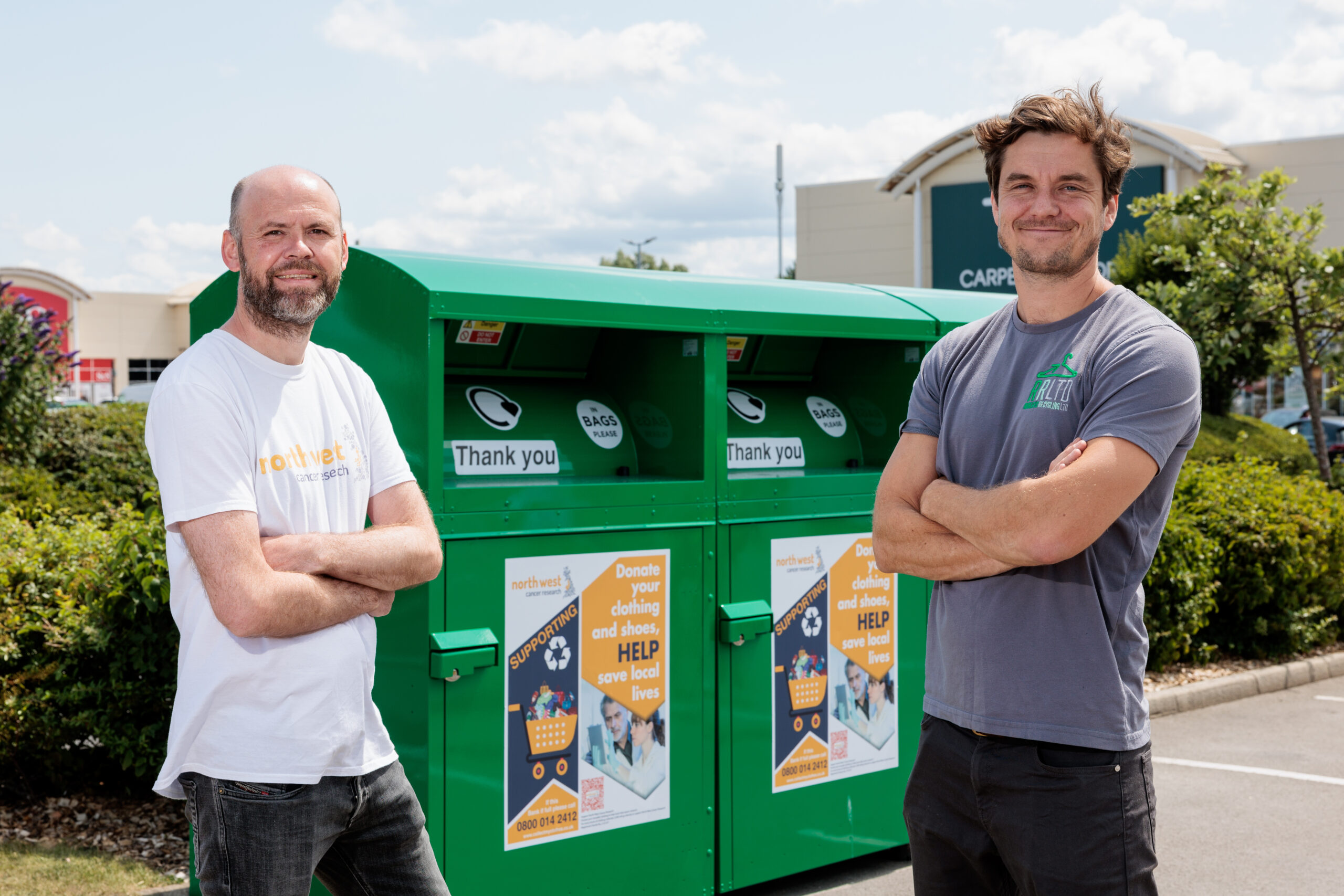 Clothing Banks at New Mersey Retail Park Support North West Cancer Research